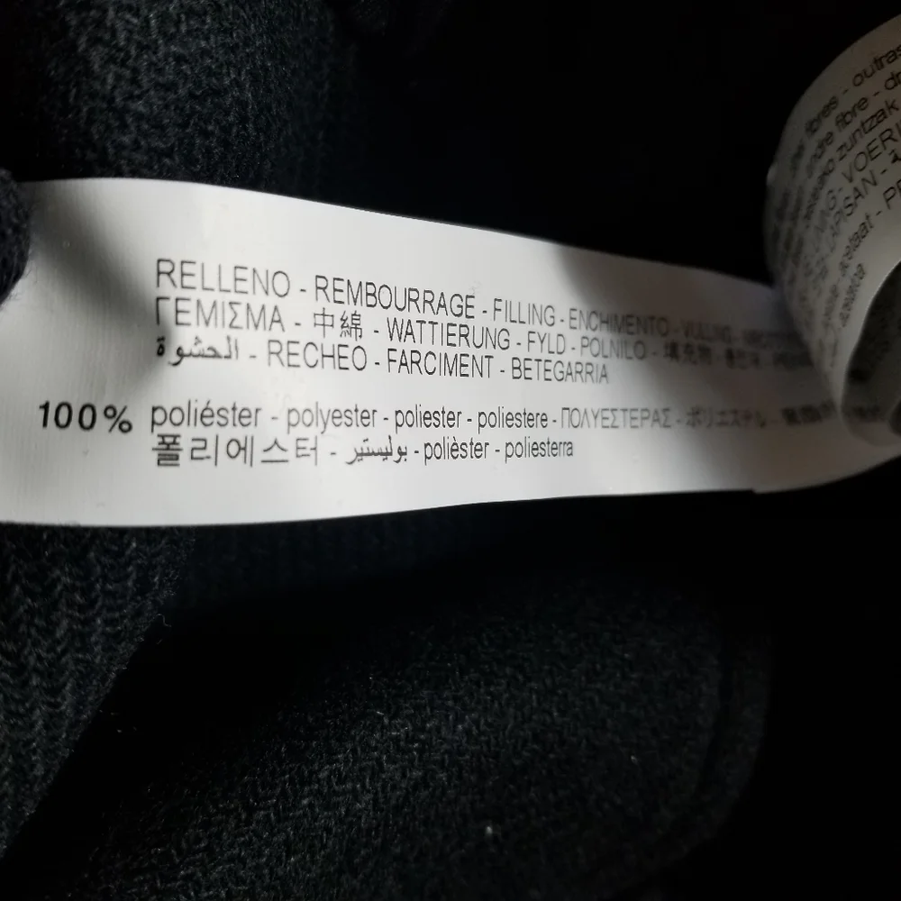 NWT ZARA GIRL'S BLACK DOUBLE BREASTED PEACOAT SIZE 10 53% WOOL